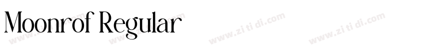 Moonrof Regular字体转换 Moonrof Regular字体转换